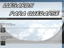 Tablet Screenshot of llegaronparaquedarse.com